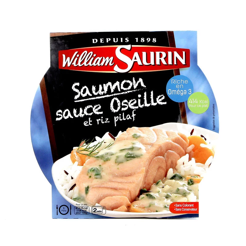 Salmon with sorrel sauce 300g - WILLIAM SAURIN