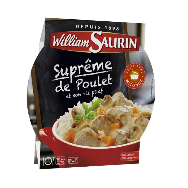 Suprême de poulet et riz 280g - WILLIAM SAURIN