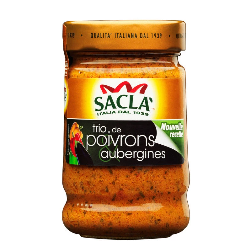Sauce Poivron/aubergines 190gr - SACLA