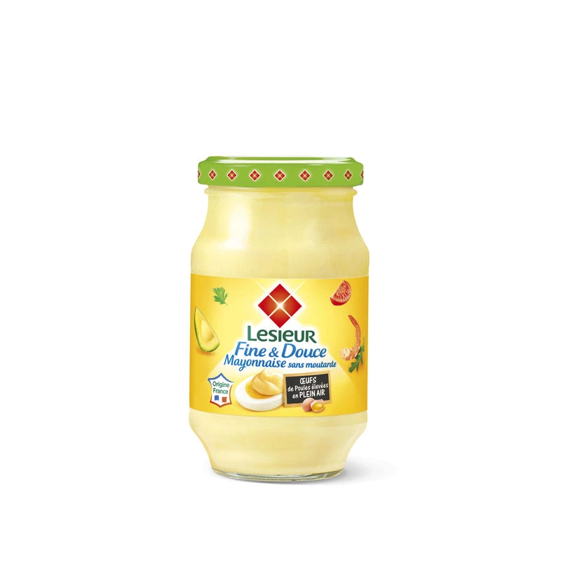 Mayonnaise Fine & Douce Sans Moutarde, 235g -  LESIEUR