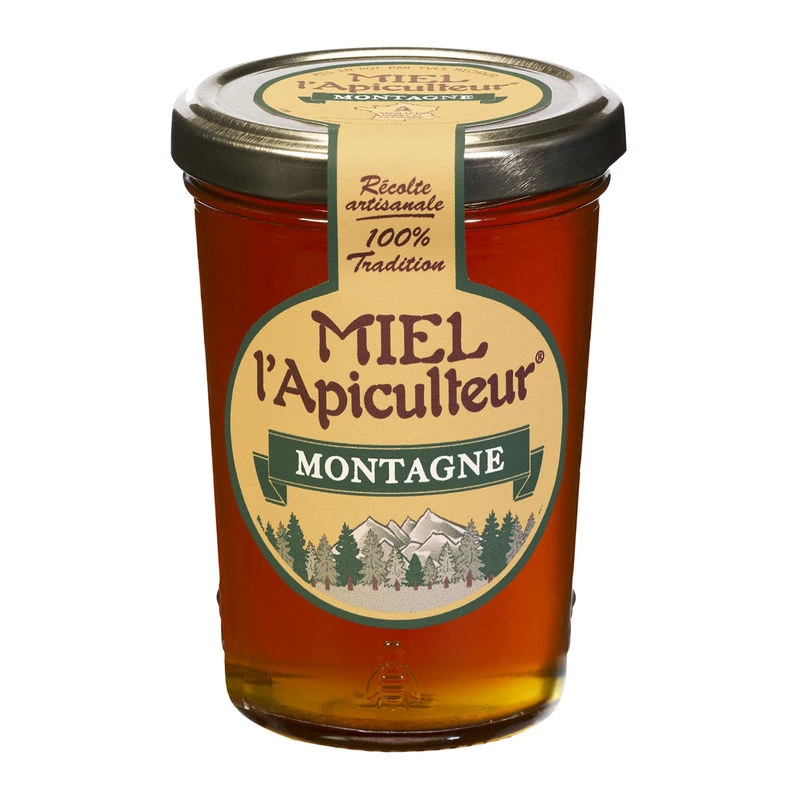 Mountain Honey Glass Jar 250g - L'APICULTEUR
