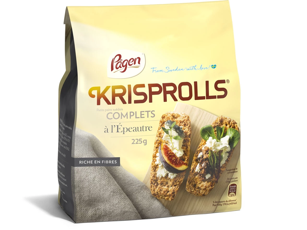 petit pain Suédois complet 225G - KRISPROLLS