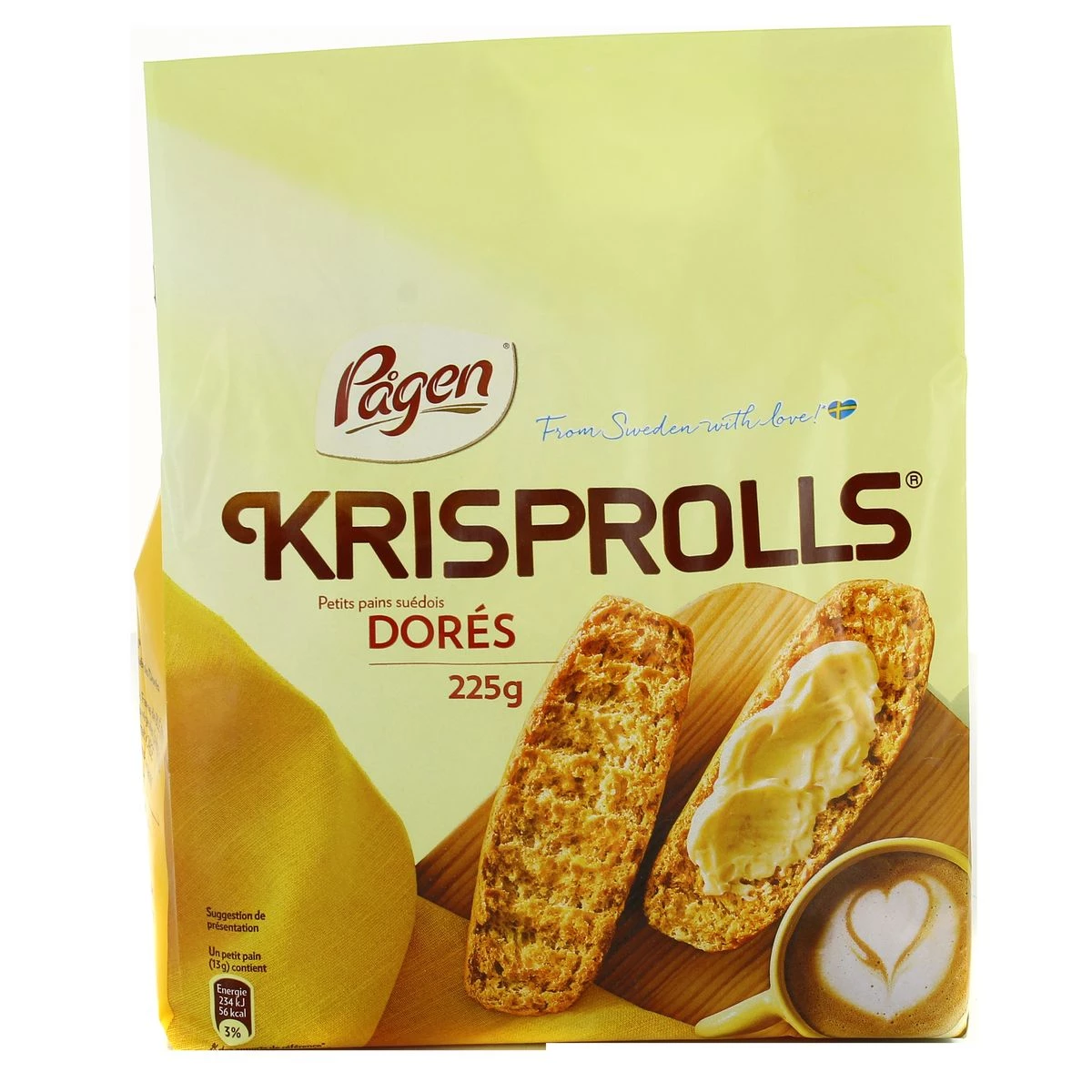 Schwedische goldene Brötchen 240g - KRISPROLLS