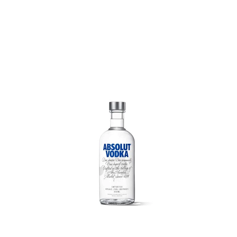 Vodka, 40°, bouteille de 35cl, ABSOLUT