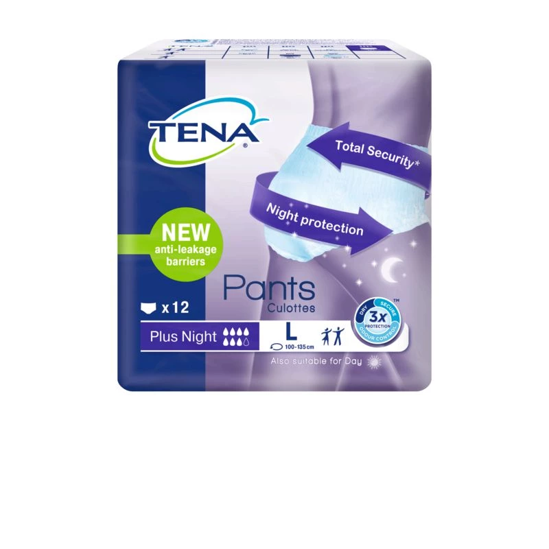 Nighttime Urinary Leak Panties Plus Size L - TENA