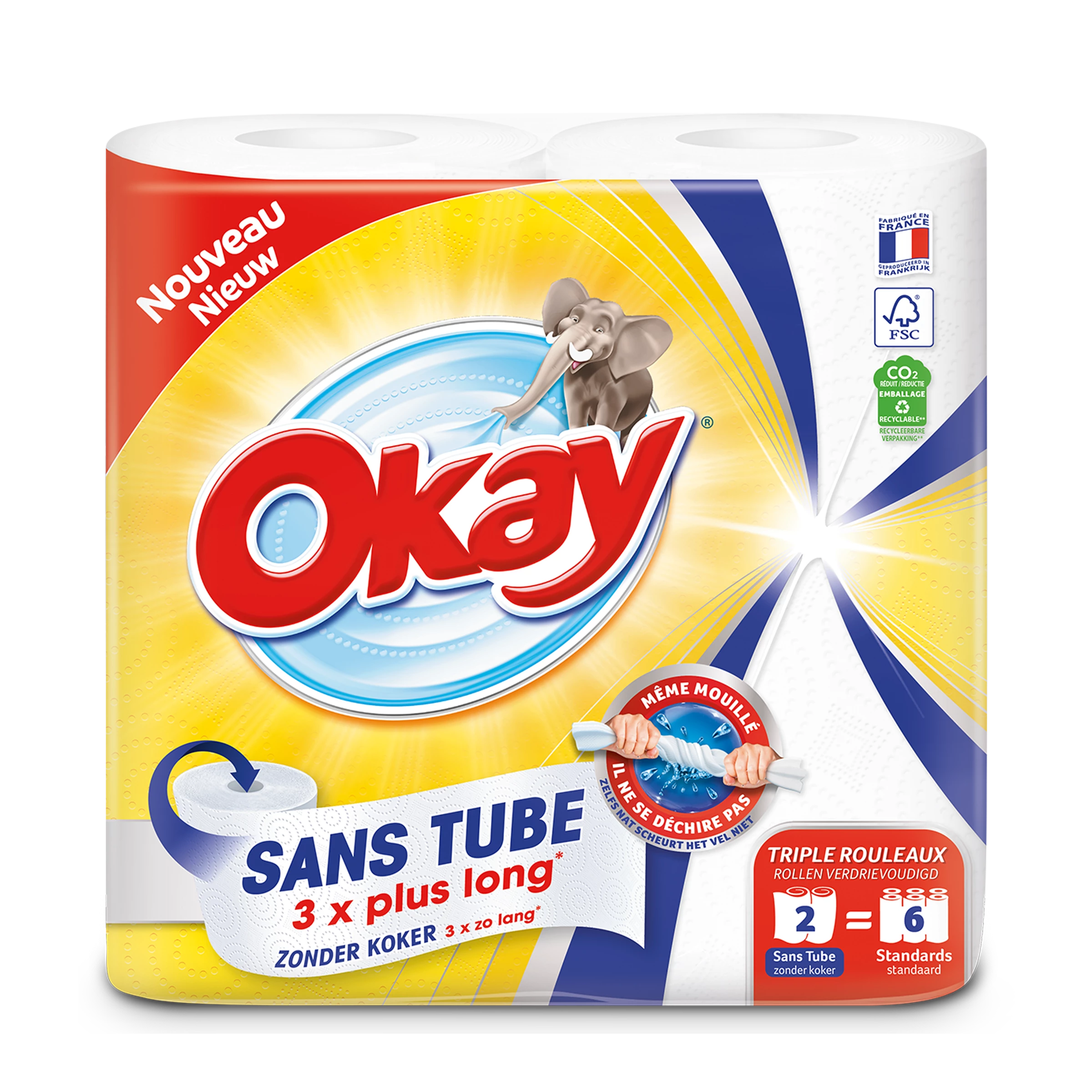 Oké Blanc Sans Tube 2 Rlx