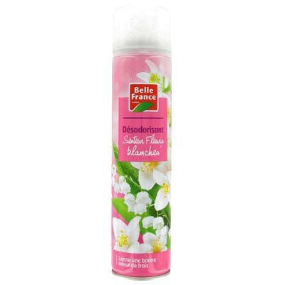 Désodorisant Aérosol Fleurs Blanches Belle France 300 Ml - BELLE FRANCE