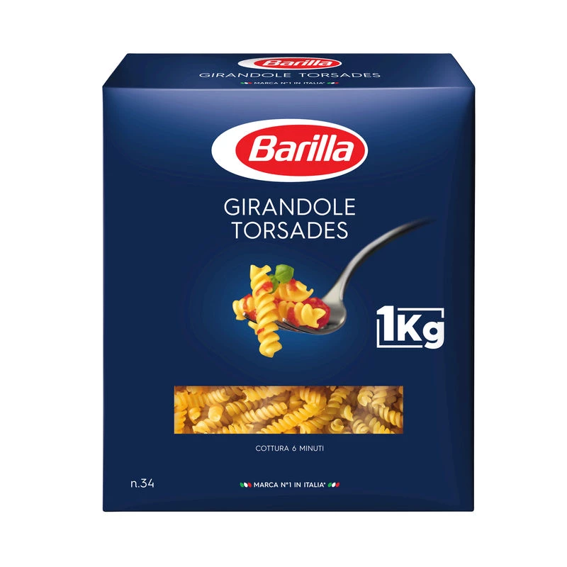 Girandole pasta twists n°34 1kg - BARILLA