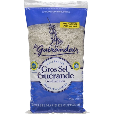 Gros Sel Guérande Gris Tradition, 800g -  LE GUÉRANDAIS