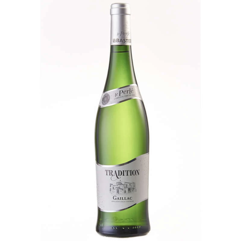Vin Blanc Le Perlé Tradition, 12°, 75cl - GAILLAC