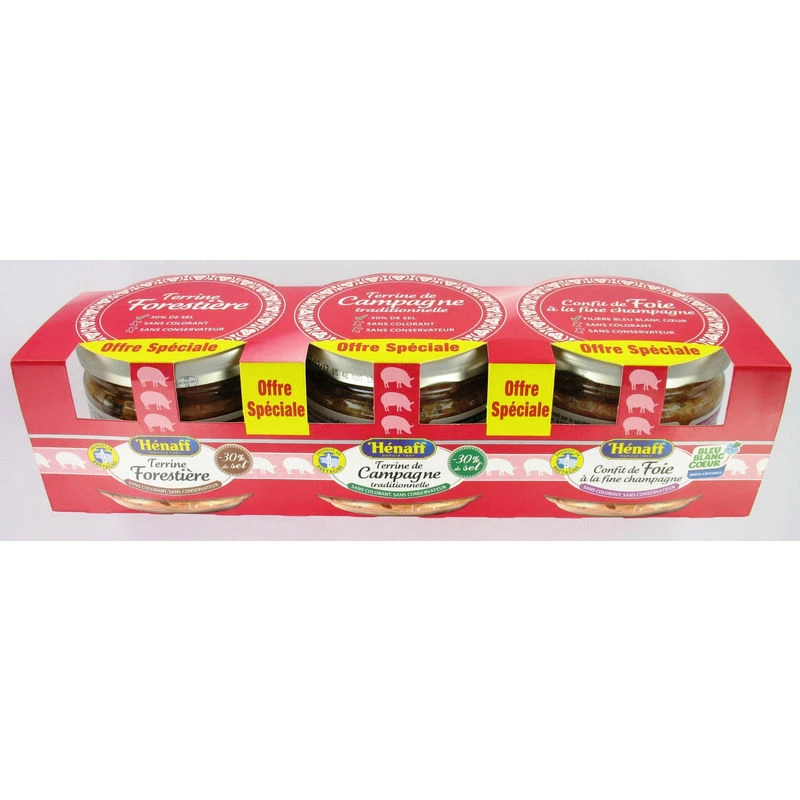 Campagne/forest/confit 3x180g
