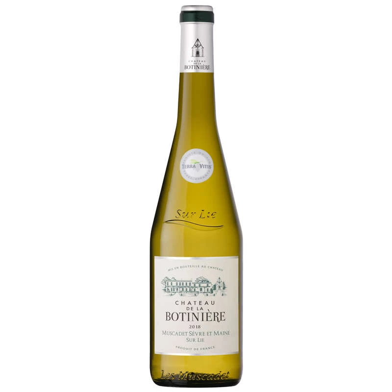Vin Blanc Muscadet 2018, 11°, CHÂTEAU DE LA BOTINIERE