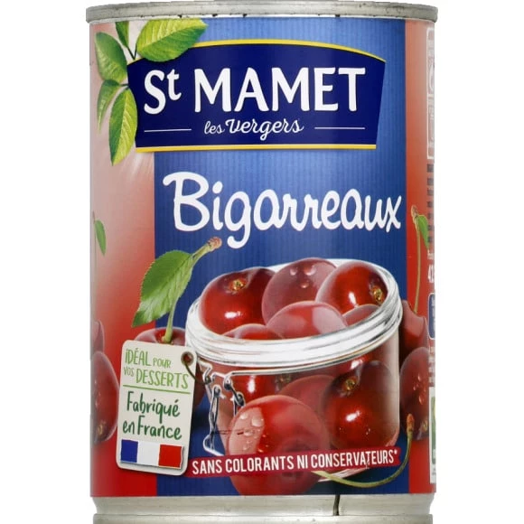 Fruit au sirop Bigarreaux Noyaux 400g - ST MAMET