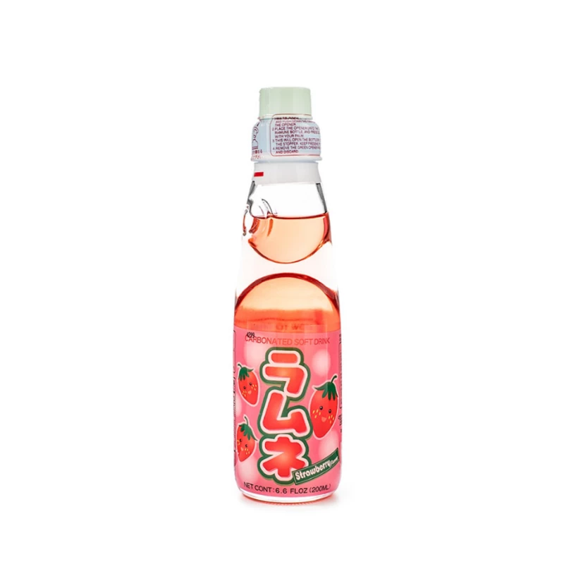 Японский клубничный лимонад Ramune Jp 200мл - Ctc