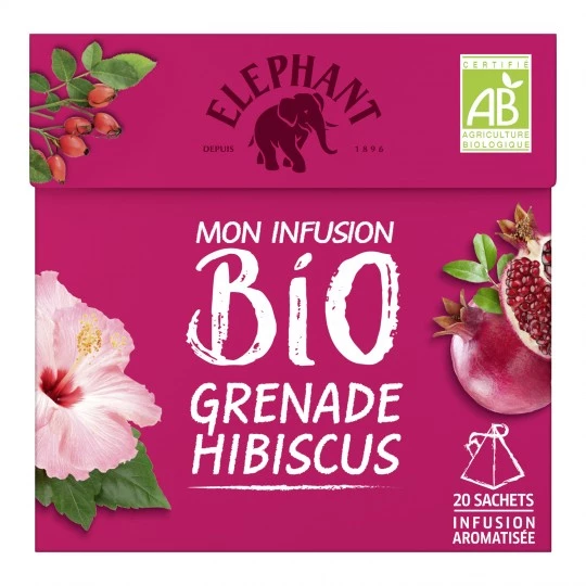 Mon infusion bio grenade hibiscus x20 38g - ELEPHANT