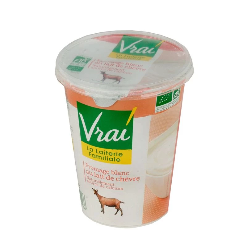 Yogurt de Requesón de Leche de Cabra Ecológico 400g - VRAI