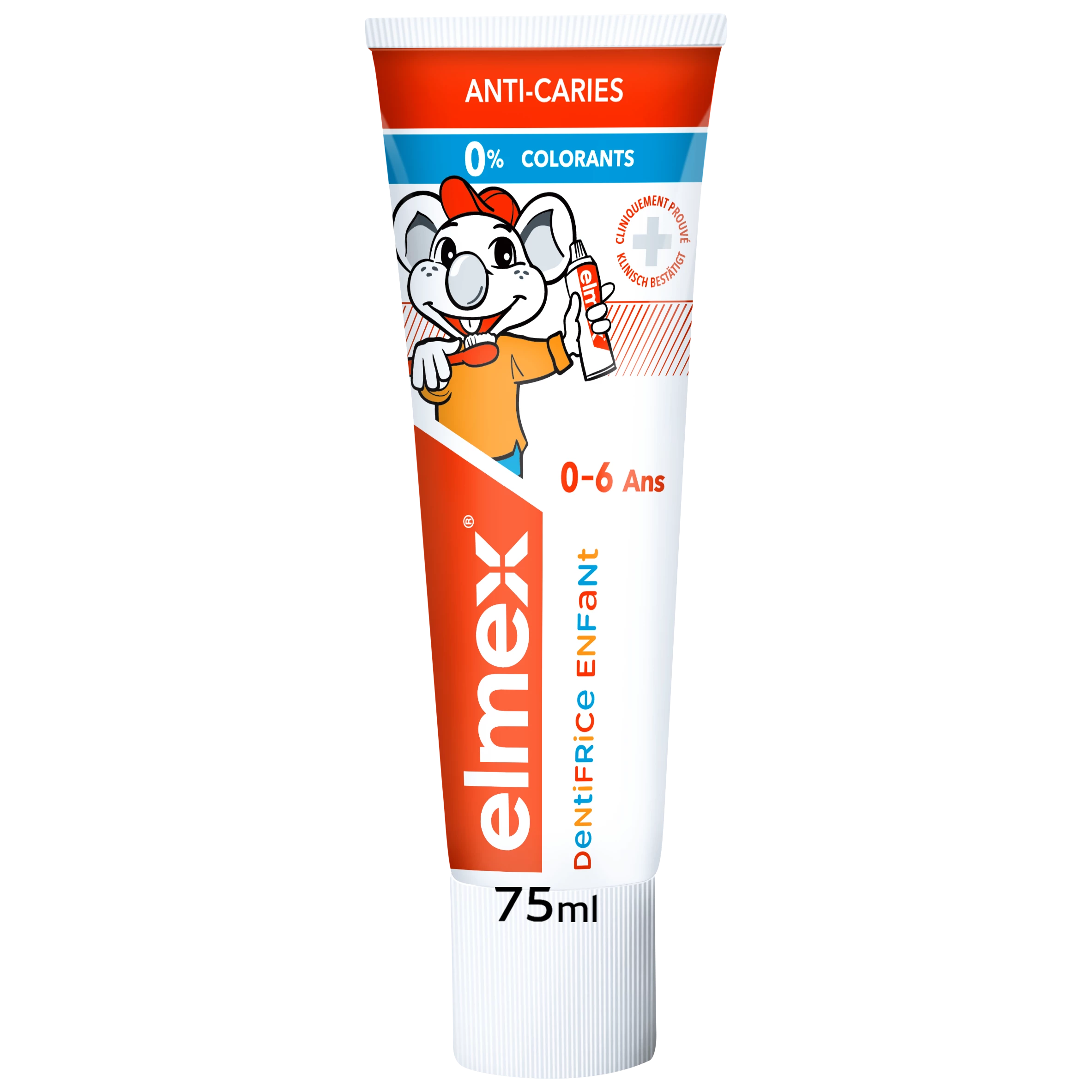 Anti-cavity children's toothpaste 06 years old 75ml - ELMEX