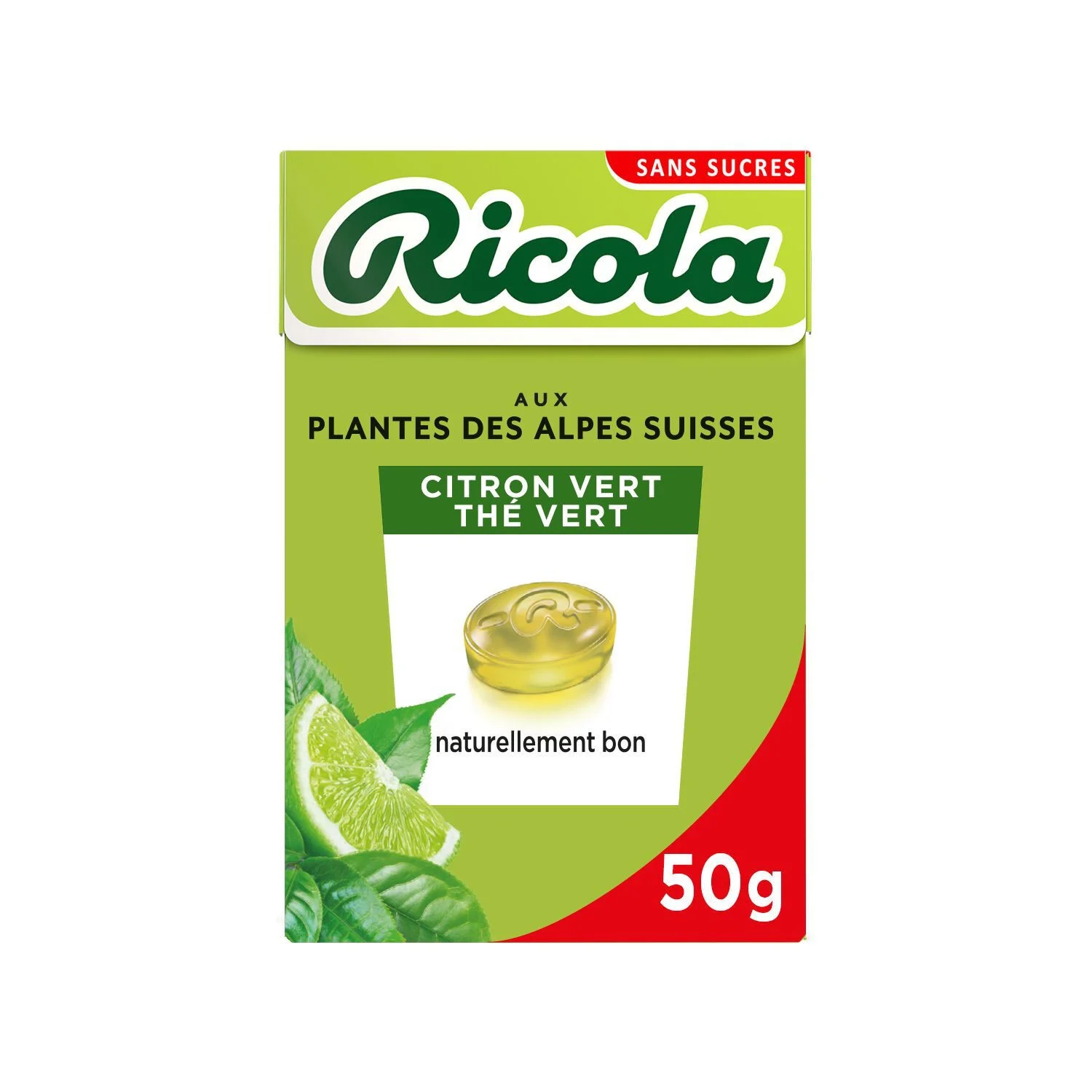 Green Tea Lime Candy 50g - RICOLA