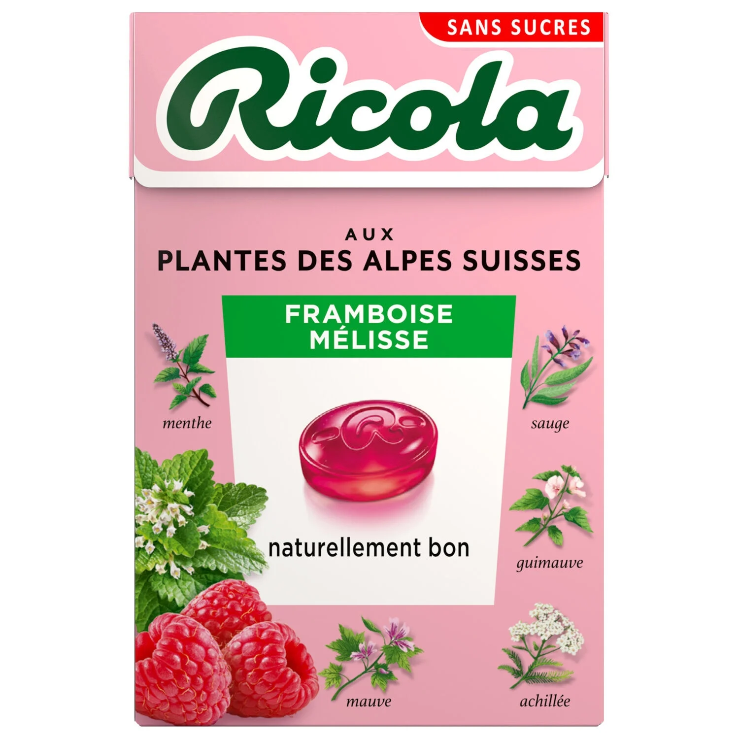 Raspberry Melissa Candy 50g - Ricola