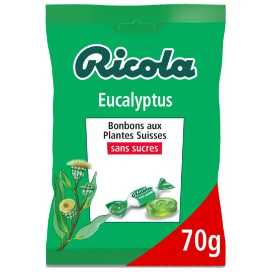 швейцарские конфеты из эвкалипта; 70г - RICOLA