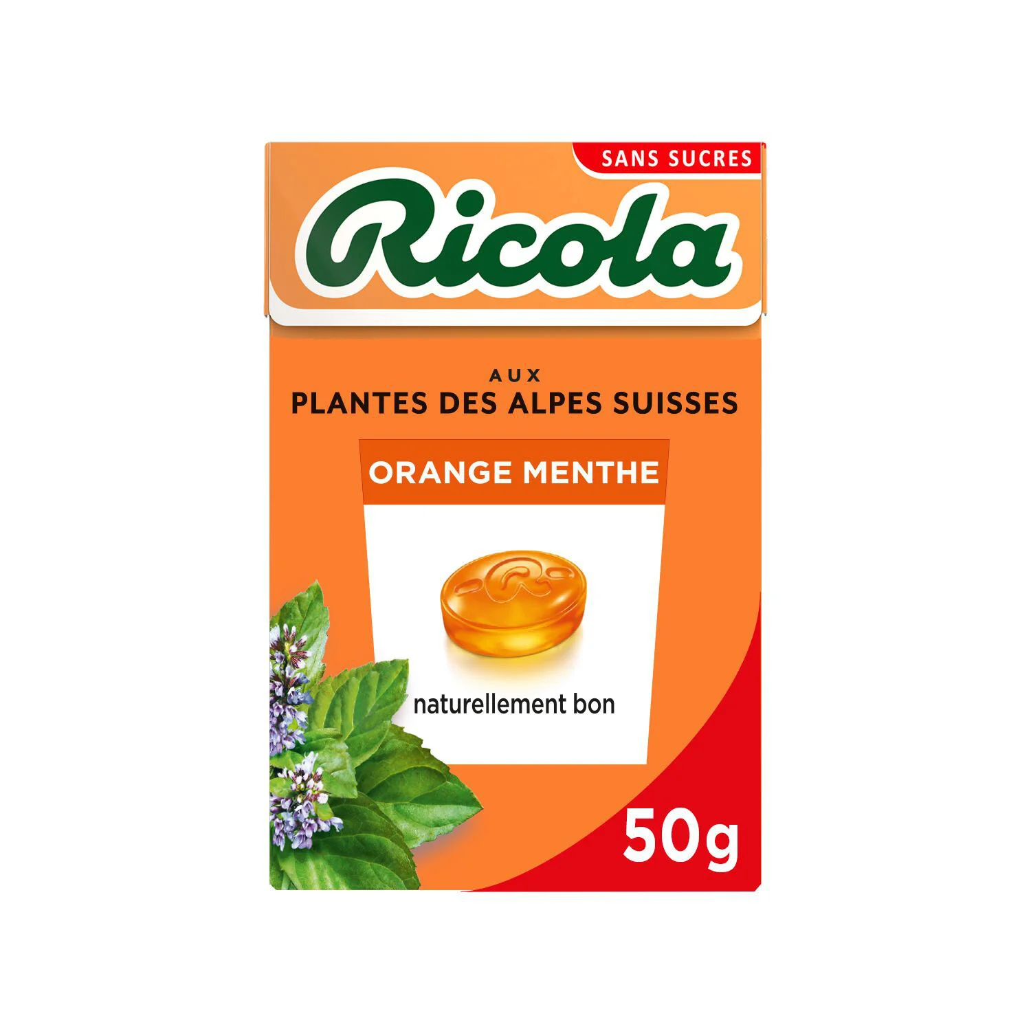Bonbons Orange Menthe 50g - RICOLA
