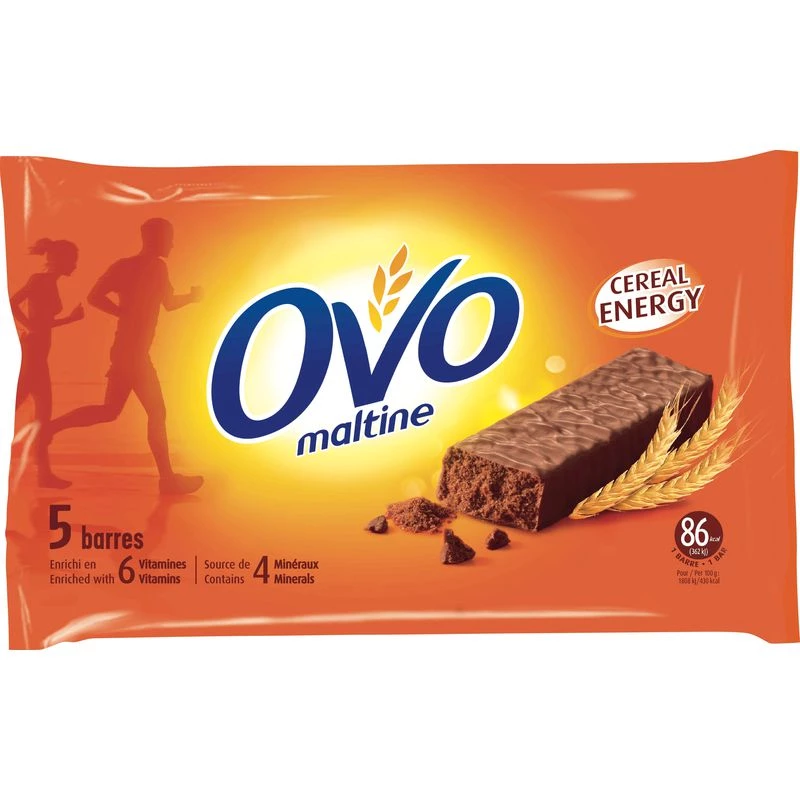 Cereal energy bars 5x20g - OVOMALTINE