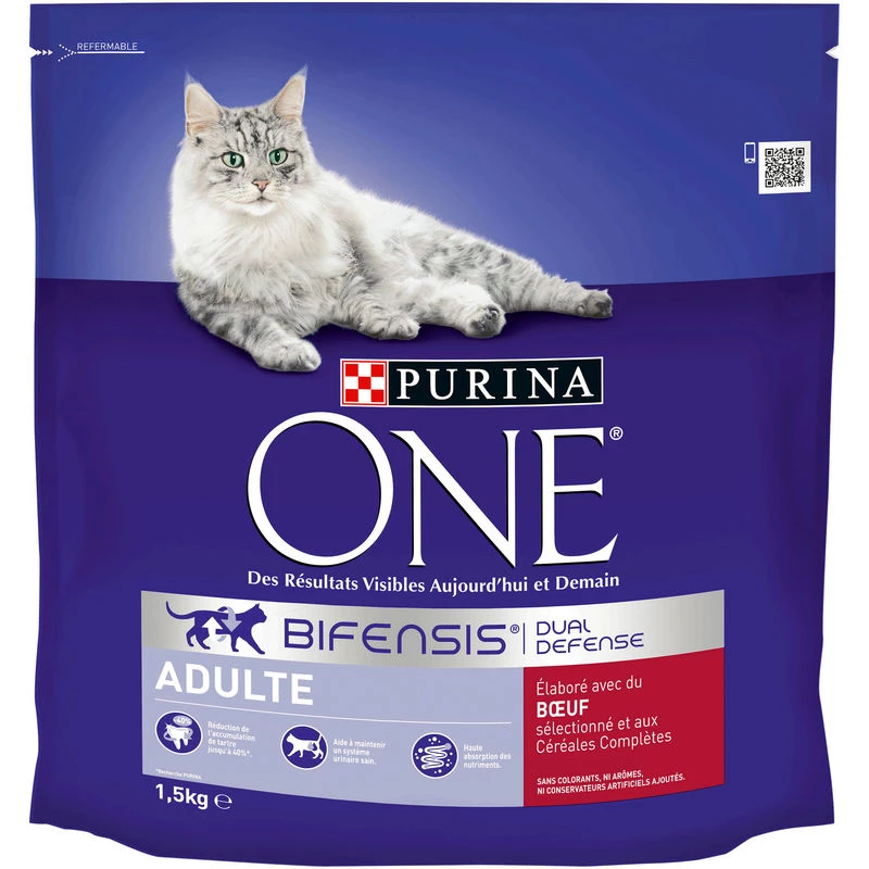 Trockenfutter für ausgewachsene Katzen/Rind 1,5 kg - PURINA