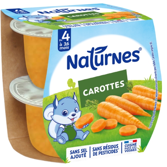 Kleine wortelpotten vanaf 4 maanden 2x130g - NESTLÉ