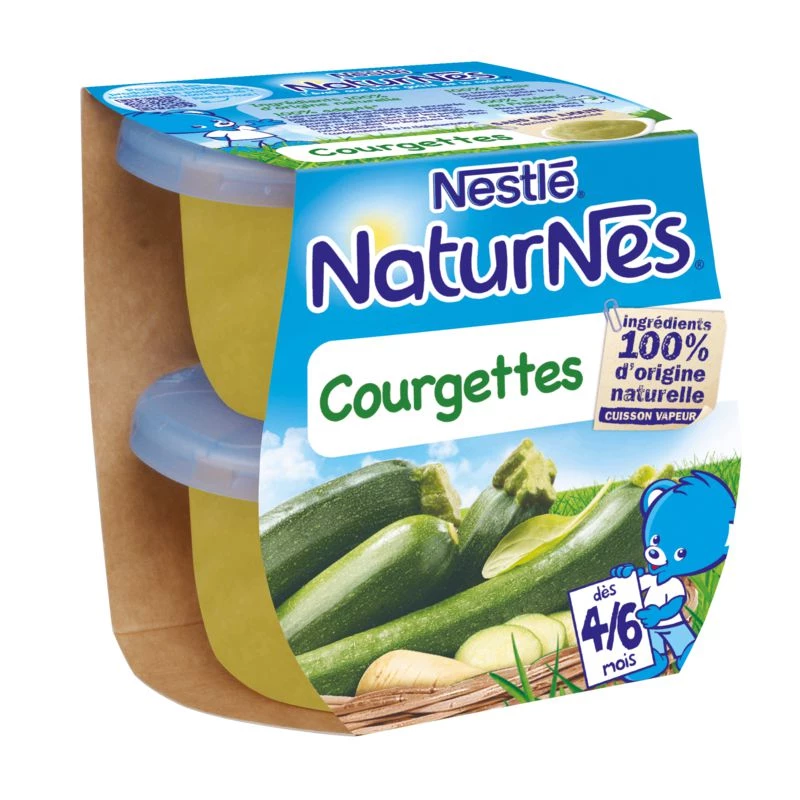 Zucchini pots from 4 months 2x130g - NESTLE
