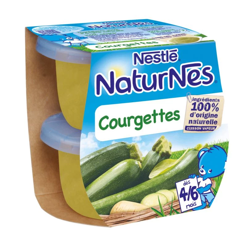 Vasetti di zucchine dai 4 mesi 2x130g - NESTLE