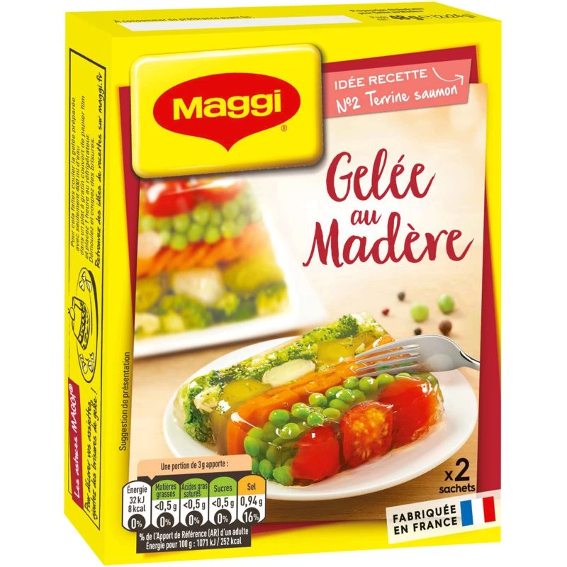 Préparation Culinaire Gelée au Madère, 2x24g - MAGGI