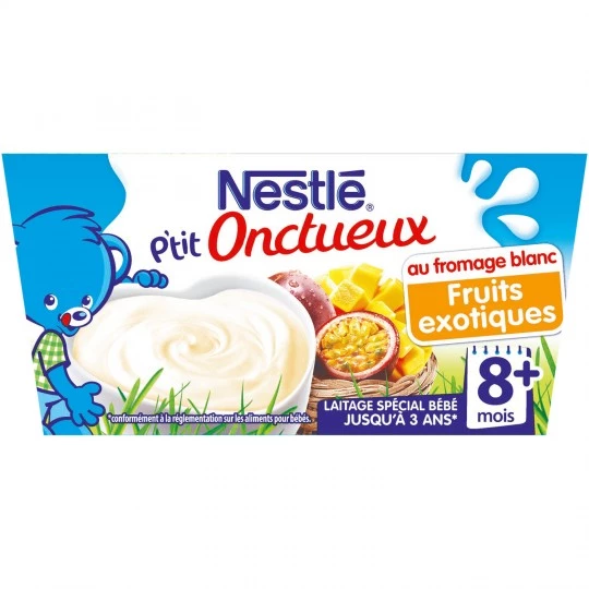 Dessert bébé fruits exotiques 8+ mois 4x100g - NESTLE