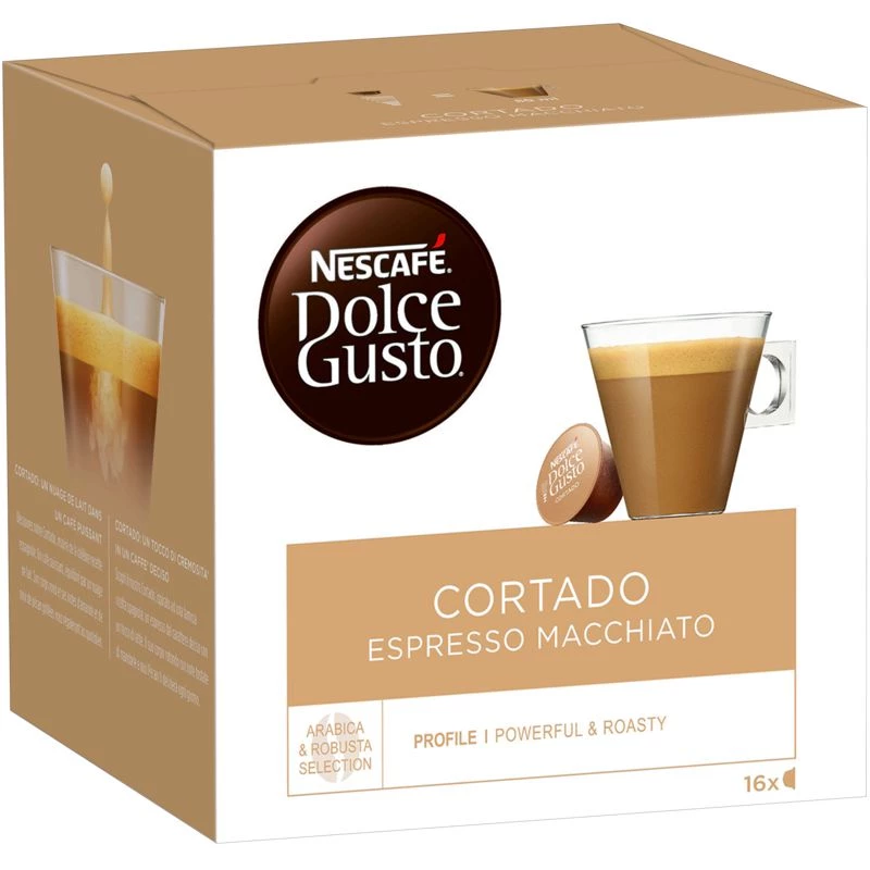 Café cortado espresso macchioto x16 capsules 101g - NESCAFÉ DOLCE GUSTO