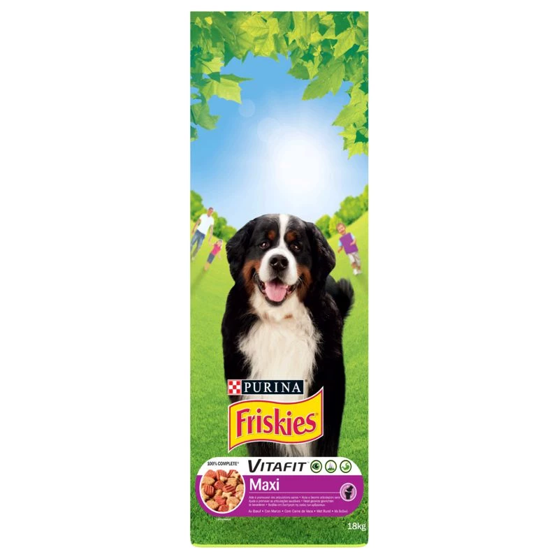 Friskies Maxi 牛肉狗粮 18 公斤 - PURINA