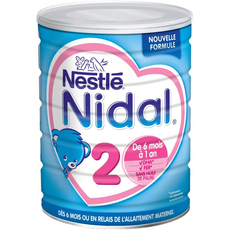 2nd age milk powder 800g - NESTLE NIDAL