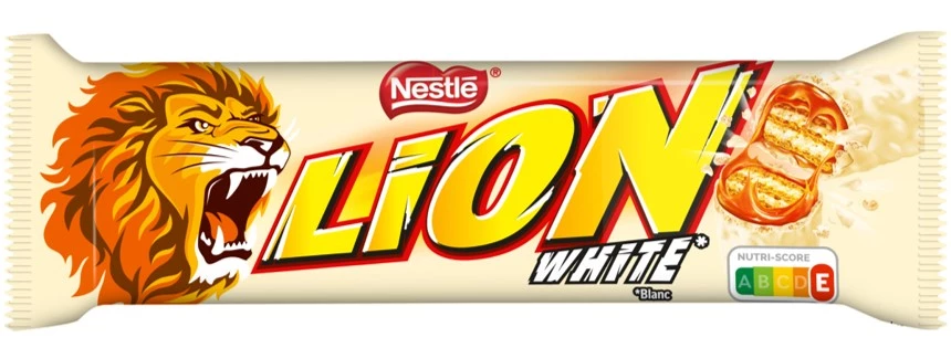 Mit weißer Schokolade überzogener Schokoriegel 42g - LION