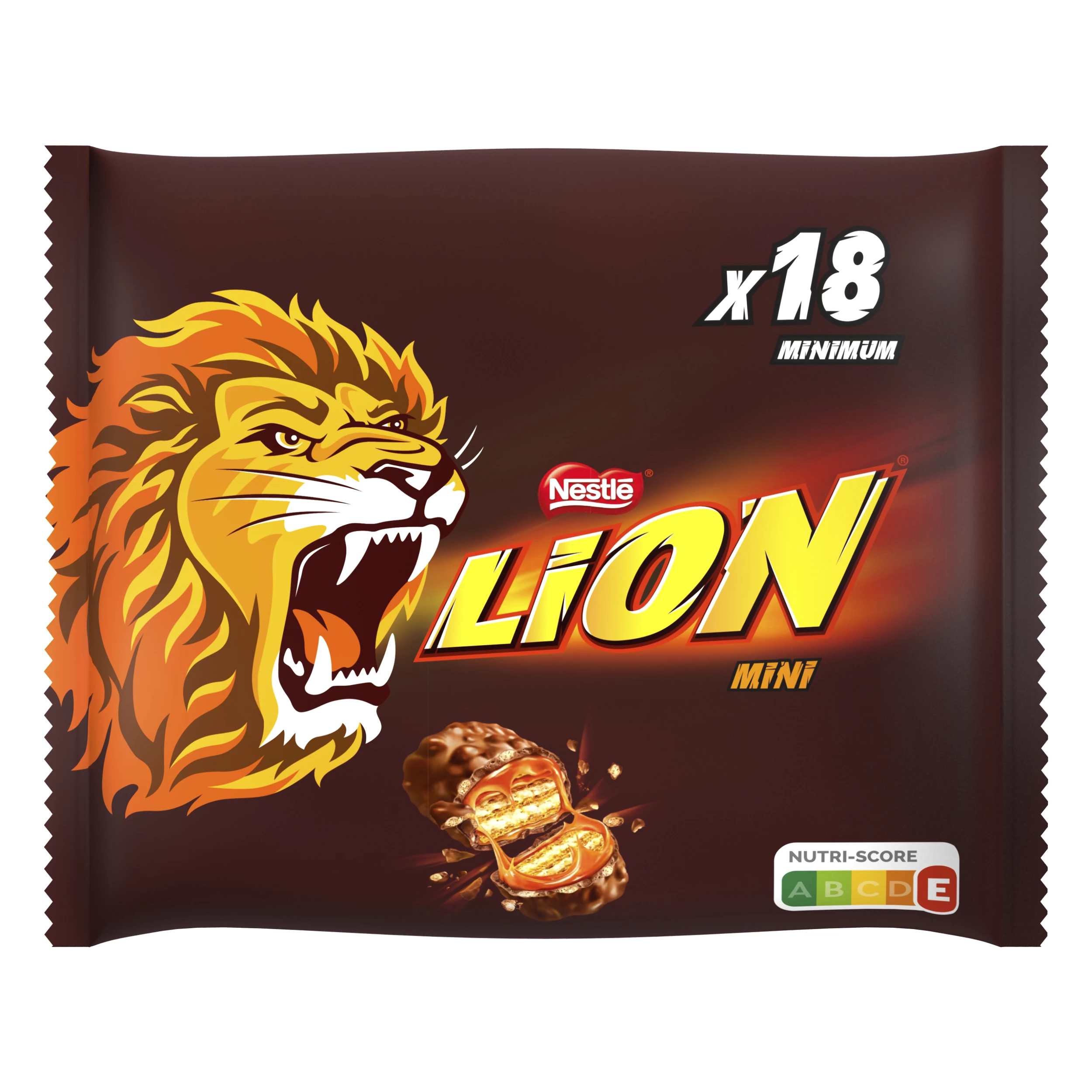 Mini Chocolate Bars With Caramel And Crispy Cereals 350g - LION