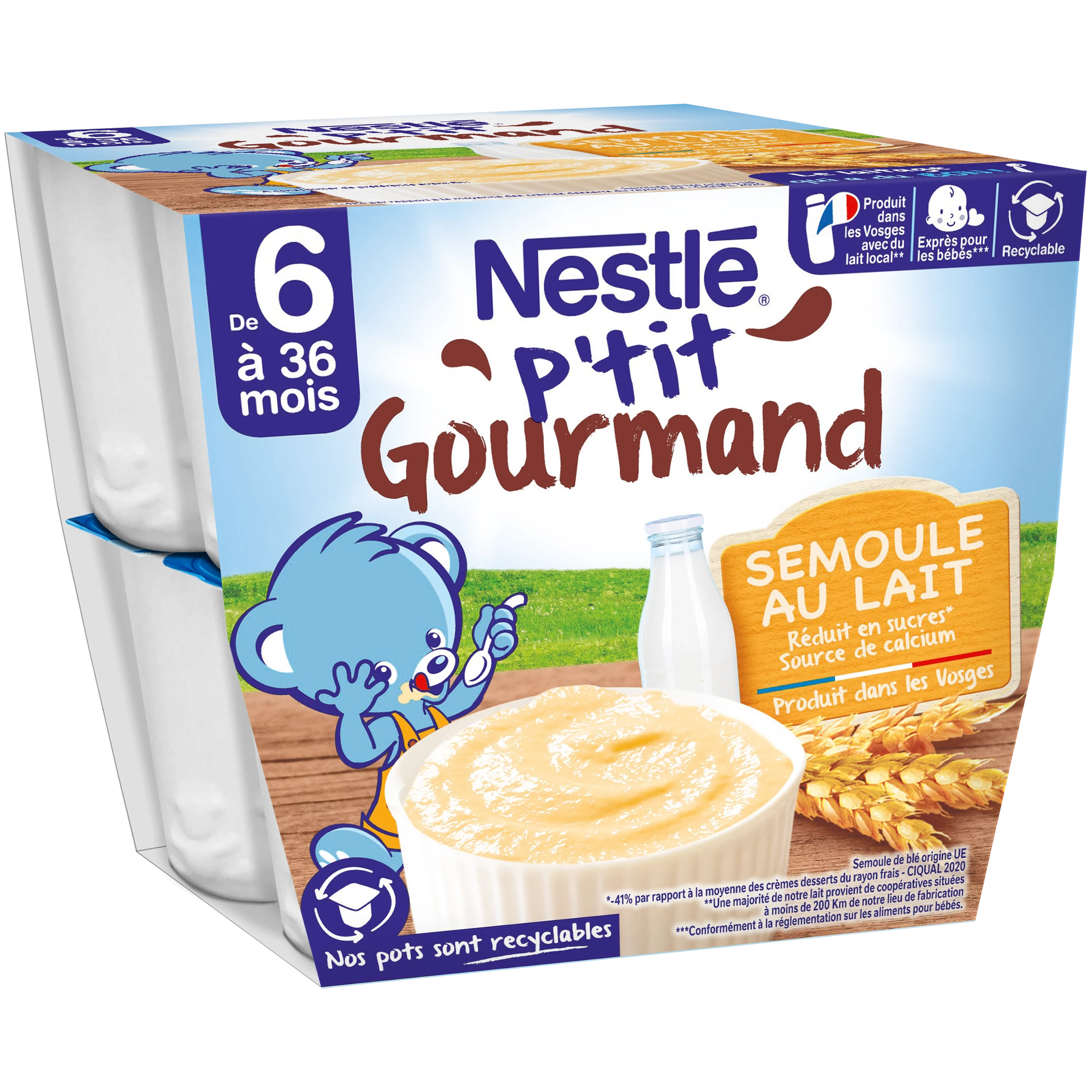 Ptit Gourmand Semolin 8x100g