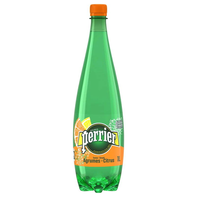 Eau minérale pétillante agrumes/ citron 1L - PERRIER