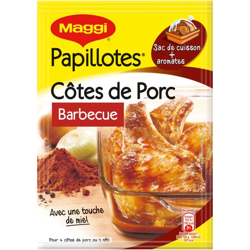 Sườn heo nướng Papillotes, 28g - MAGGI
