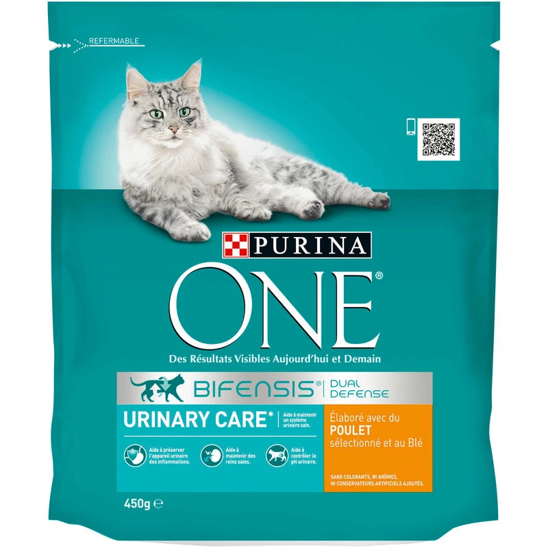 Корм для кошек с курицей и пшеницей 450 г - PURINA