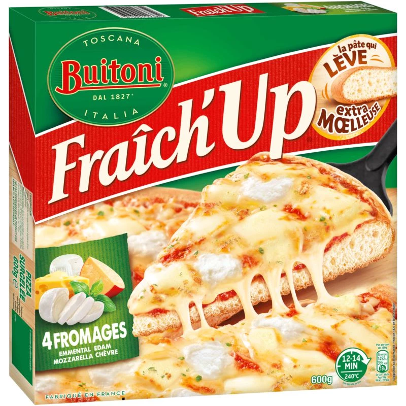 Pizza 4 fromages Fraich'up 600g - BUITONI