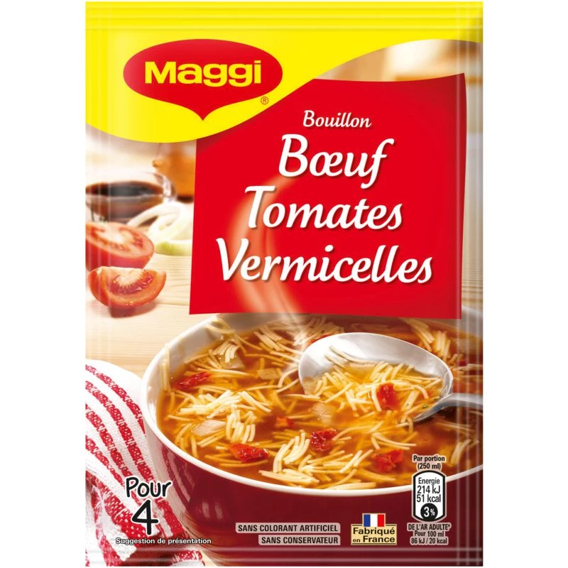 Soupe Vermicelle Bouillon Boeuf