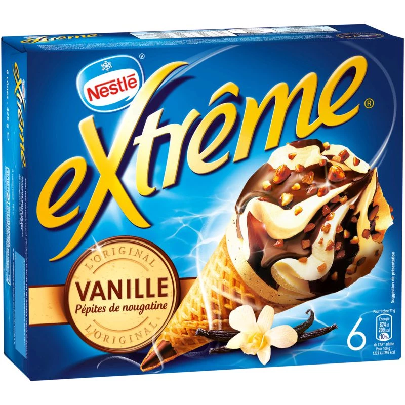Glace Vanille X6 426g - Nestle