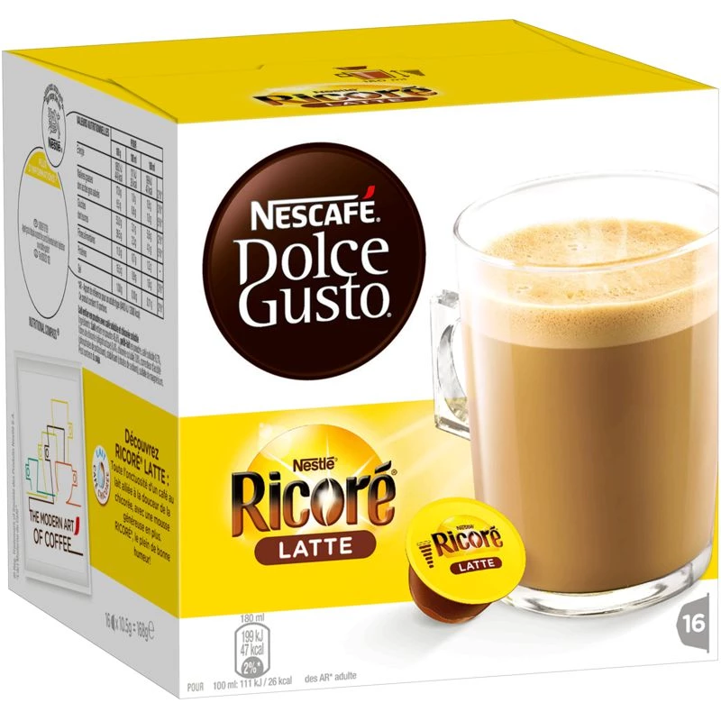 Ricore latte x16 капсулы 168г - NESCAFÉ DOLCE GUSTO