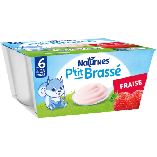 P'tit gebrouwen aardbei vanaf 6 maanden 4x100g - NESTLE