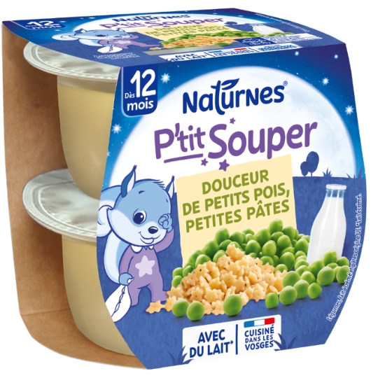 P'tit Souper Crème de Petits Pois, Petite Pates vanaf 12 maanden 400g - NESTLÉ