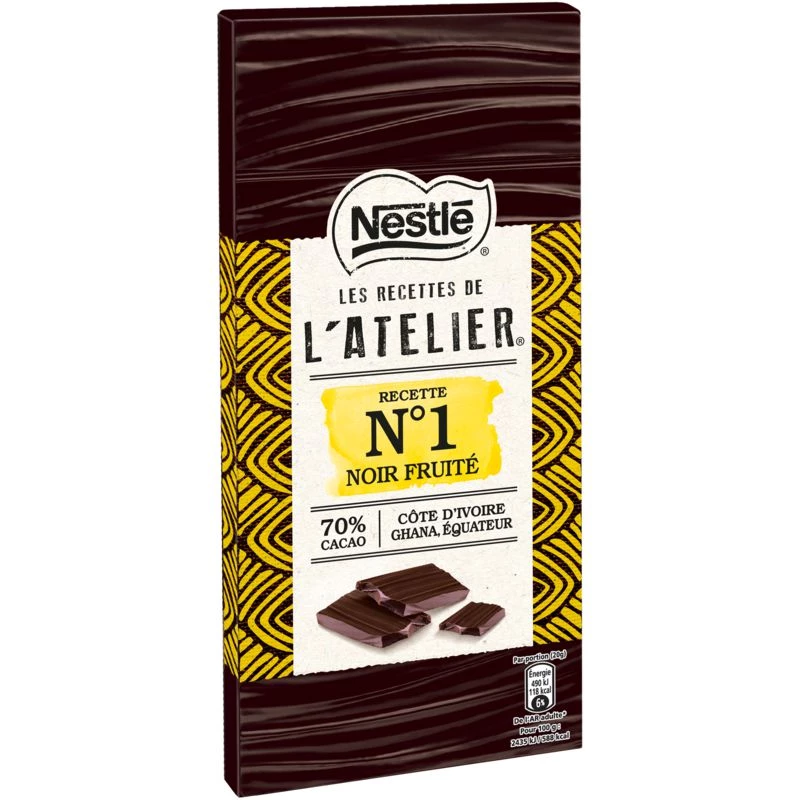 Fruity dark chocolate bar 100g - NESTLÉ