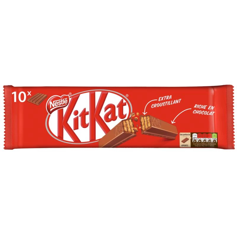 Barras de chocolate X10 41,5g - KIT KAT