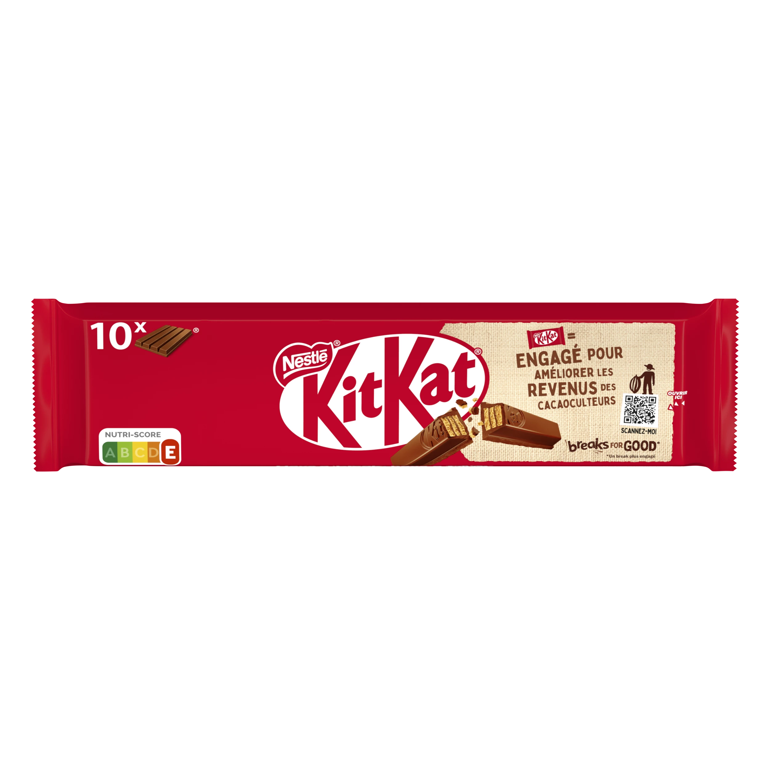 Barrette di cioccolato X10 41,5g - KIT KAT